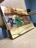 Grateful Dead Dancing Bears Epoxy Plaque